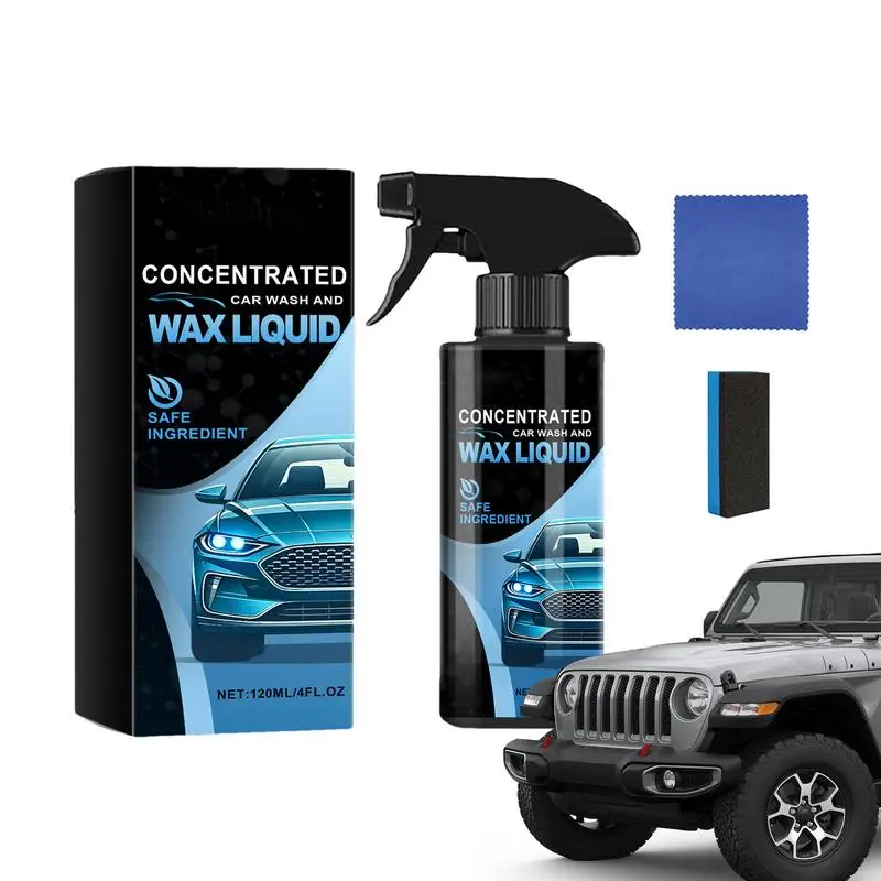 

Car Wash Kit Vehicle Cleaning Liquid 120ml Auto Washing Fluid Stain Remover For Trucks SUV Exterior Care detailing car products