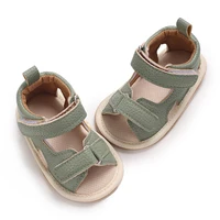 VALEN SINA Summer Baby Sandals Baby Boy Girl PU Leather Shoes Toddler Rubber Sole Flat Anti-slip First Walkers Crib Baby Shoes 4