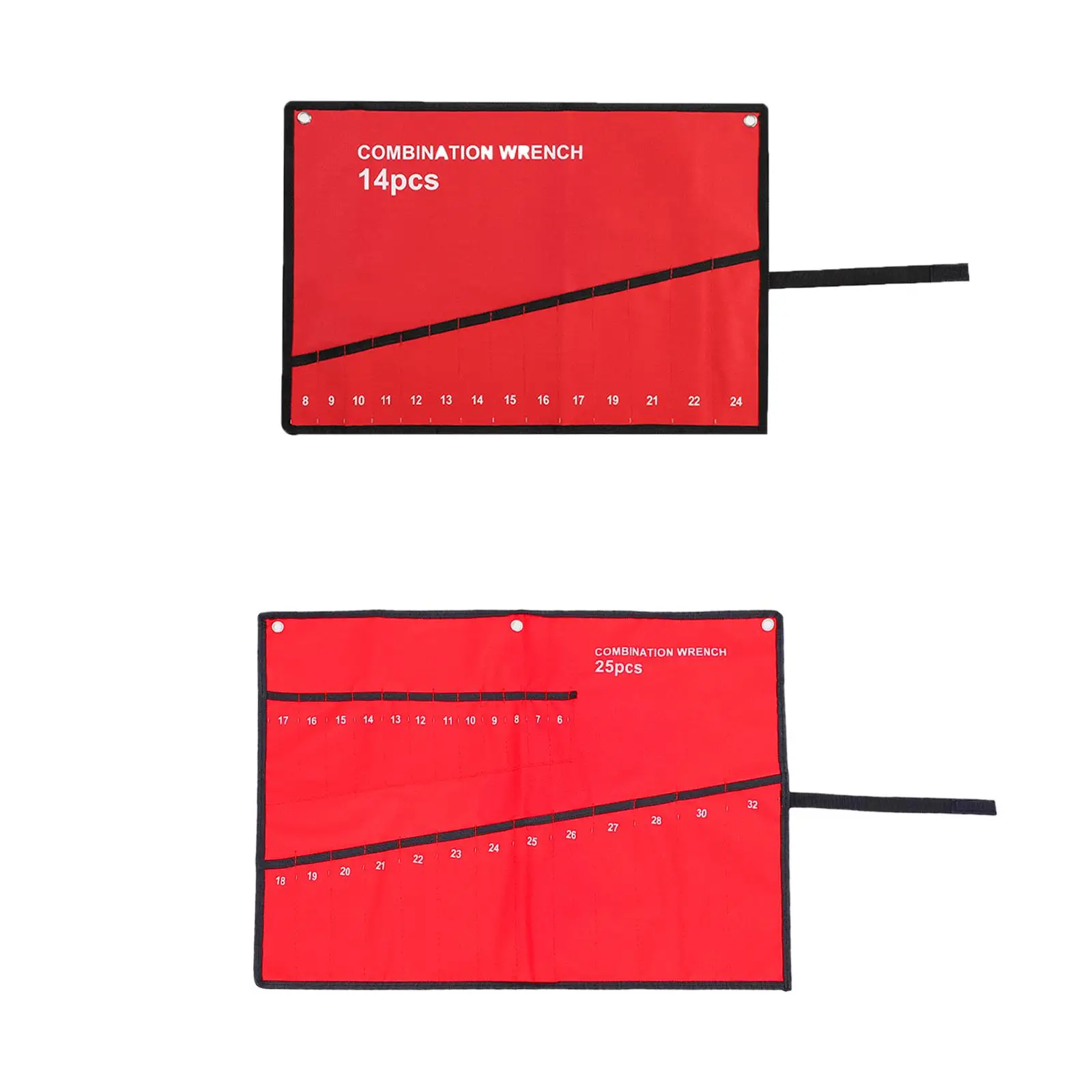 

Wrench Bag Red Multifunctional Tool Bag Portable Roll Tools Storage Bag Tool Organizer Bag Oxford Cloth for Woodworker Carpenter