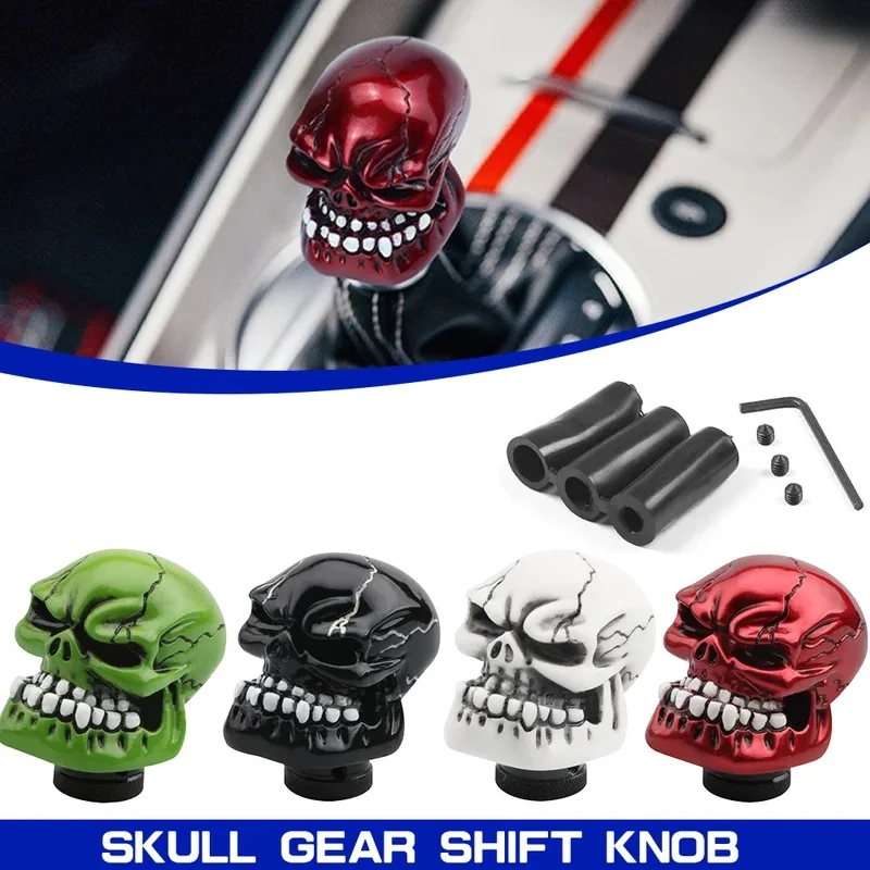 Universal Skull Gear Shift Knob Car Modification Sport Lever Gear Stick For Manual Transmission Head Lever Auto Parts