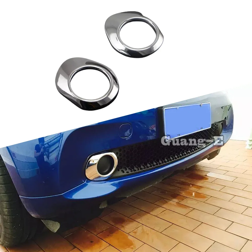 

For Benz Smart Fortwo 2015 2016 2017 2018 2019 Styling Detector ABS Chrome Cover Trim Front Head Fog Light Lamp Frame Parts 2PCs
