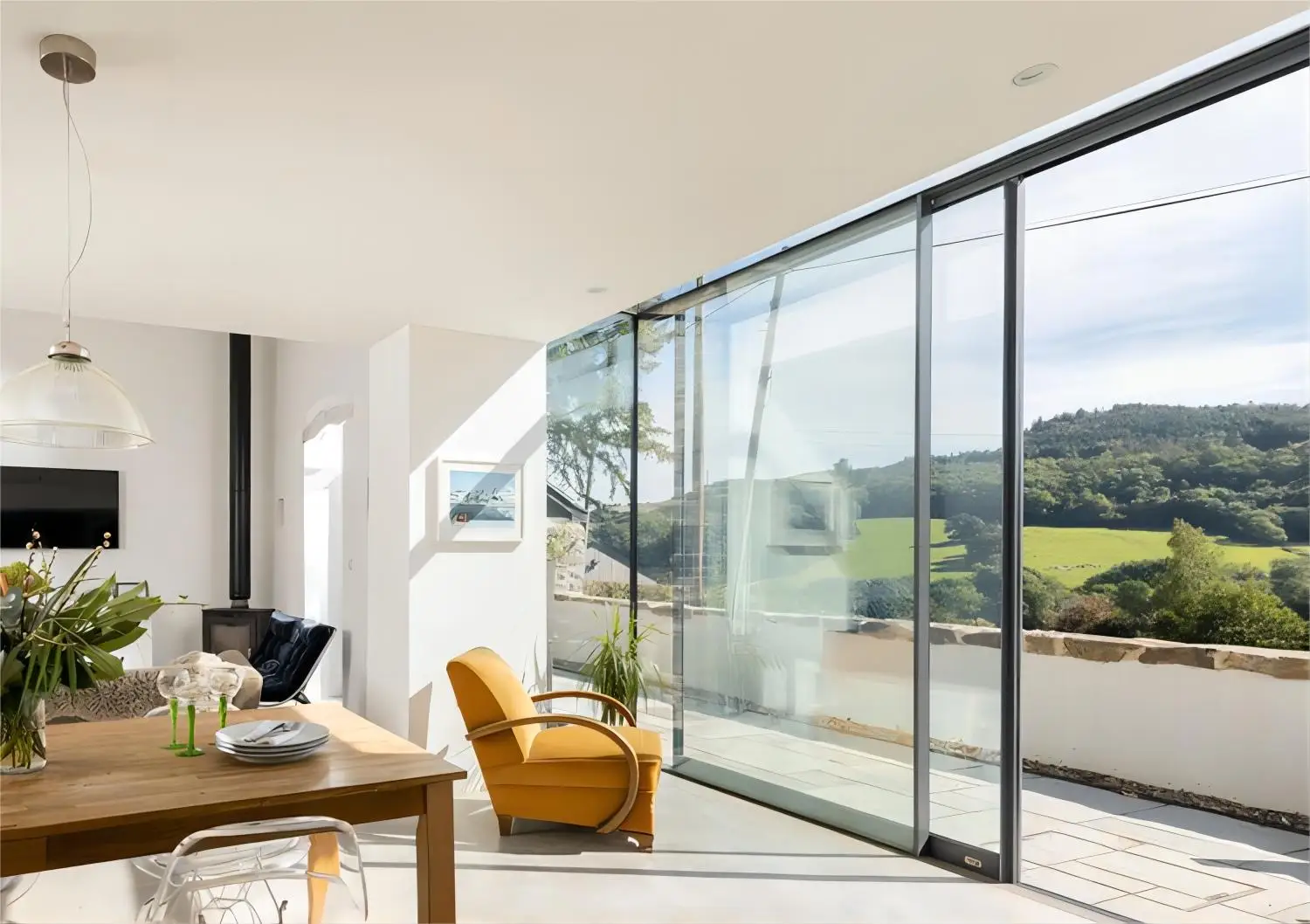 

Sixinalu Custom doors household office sliding Patio Doors Aluminum Alloy Profile Room Divider Heavy Sliding Doors Storm Doors