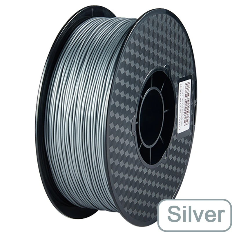 Premium PLA 3D Printing Filament - Silver, Black, Marble Options Available