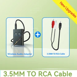 Enhanced Bluetooth Wireless Audio Transmitter & Receiver with HiFi Multipoint Capability (With RCA Cable)