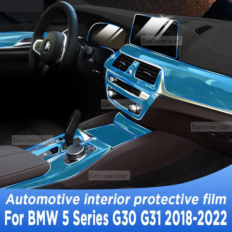 

For BMW 5 Series G30 G31 2018-2022 Gearbox Panel Navigation Automotive Interior Screen Protective Film TPU Anti-Scratch Sticker