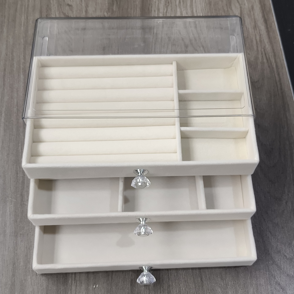 2025 New Für Die Ewigkeit, Mit Drei Schubladen, Zur Verfügung Für Ohrringe, Halsketten, Armbänder Und Die Alsdale Eiskunstfächer