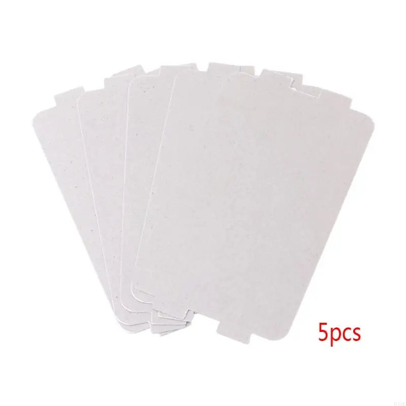 B46E 5Pcs Microwave Oven Mica Plate Sheet Thick Replacement Part 107x64mm For Midea