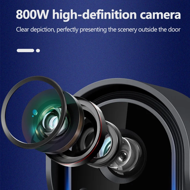 2.4G WiFi Video Intercom Door Bell IR Night Vision Eye Peephole Camera 4.3 Inch IPS Screen Video Intercom Door Camera Waterproof 5