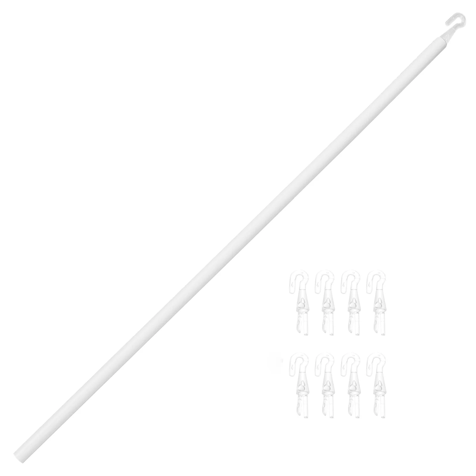 Venetian Blind Rod Stick with Hook Curtains Rods Wand Pull Hooks Pp 1
