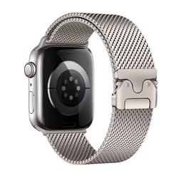 Elegant Titanium Milanese Apple Watch Band Bracelet - 42 45 44 49 S11 - 46mm (Titanium color)