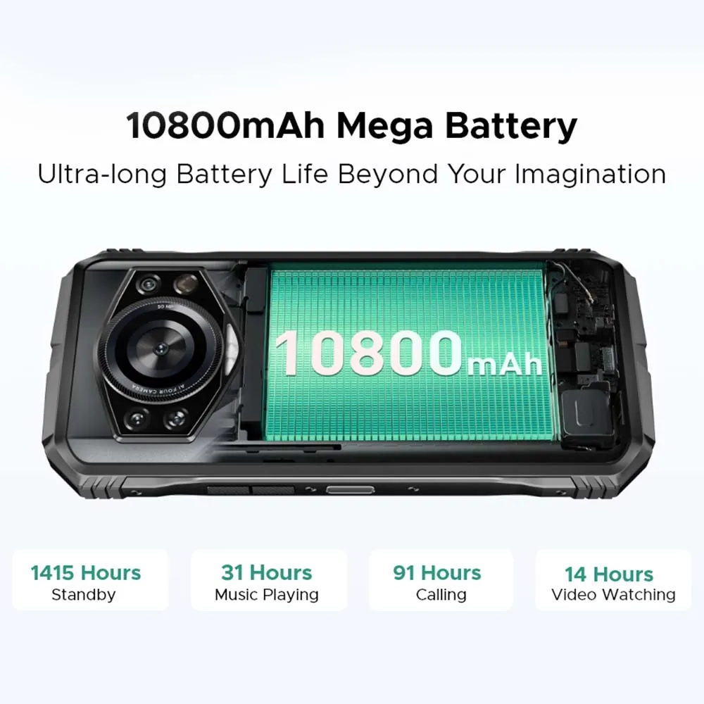 Cyber Pro-頑丈なDOOGEE-Sスマートフォン,NFC,6.6インチ,fhd