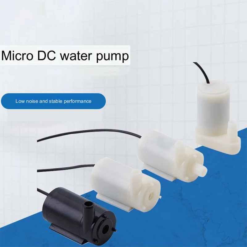 

Ultra-quiet DC 5-12V Micro Water Pump Water Circulation Pump Submersible Water Pump Low Voltage For Fish Tank Garden Irrigation