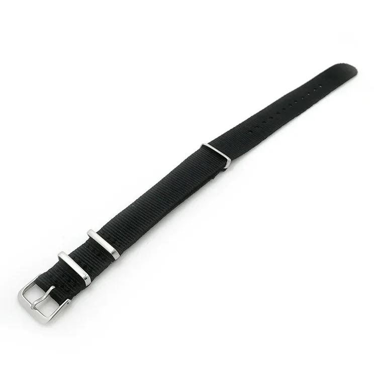 Premium Woven Nylon Sport Watch Band with Steel Buckle