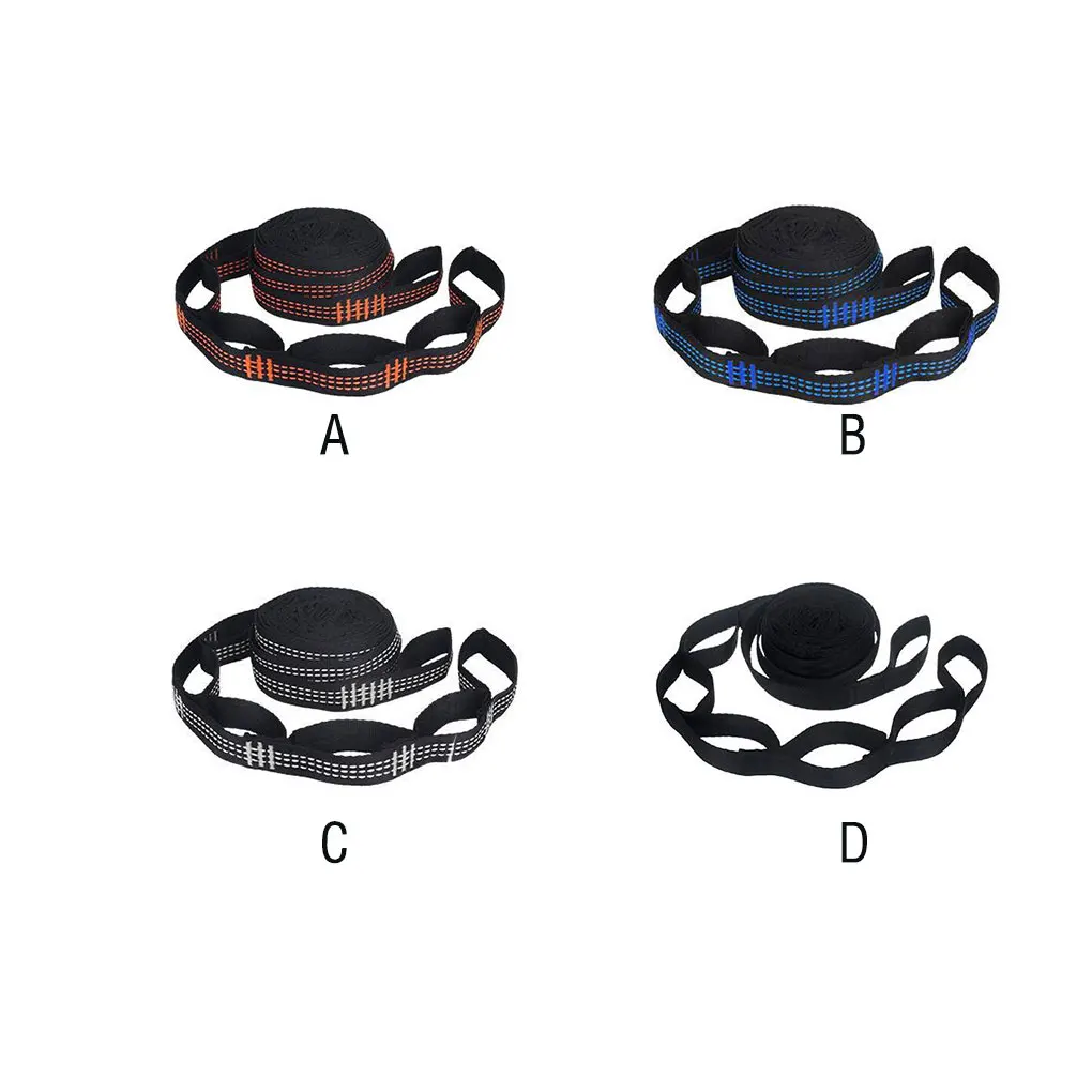 

Pack of 2 Hammock Strap 5 Ring Outside Camping Straps Accessories