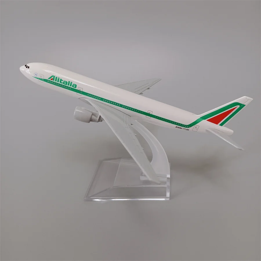 New Italian AIRLINES BOEING 777 Passenger Airplane Plane Metal Diecast Model 