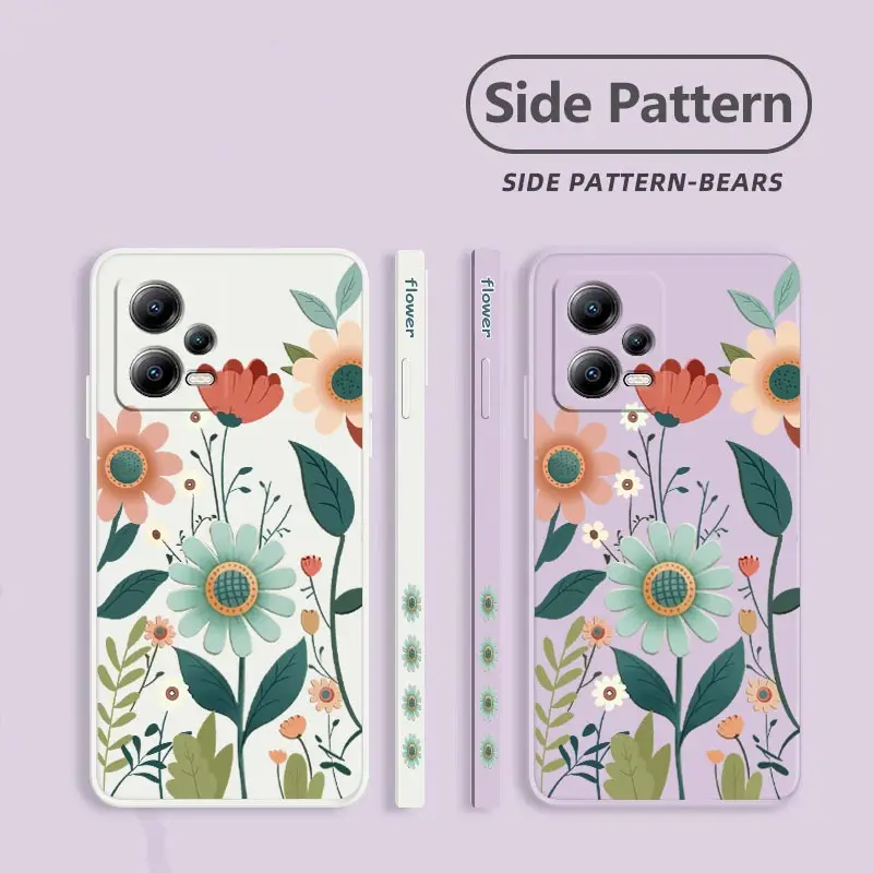 Gorgeous Flower Silicone Phone Case Cover