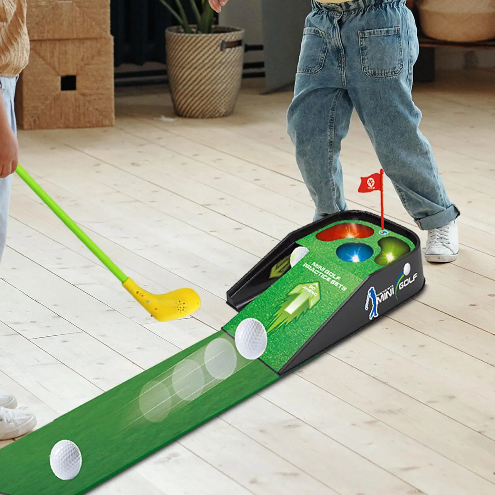 

Детский комплект для игры в гольф для мальчиков и девочек 3 4 5 6 7 8 лет, подарок на день рождения