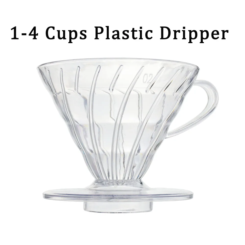 Description Picture 2 of itemReusable Coffee Dripper Resin Coffee Filter for Pour Over Barista Coffee Brewing Coffee Funnel Filter Cup1-2Cups/1-4Cups