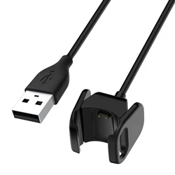 Fitbit Charge 3 USB Smartwatch Charging Cable - 3.3ft Replacement Charger (Black)