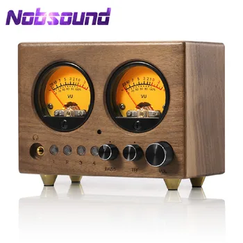 Nobsound VU1-W Selettore audio 4IN-1-OUT Switcher stereo a 4 vie Preamplificatore domestico VU Meter con telecomando 1