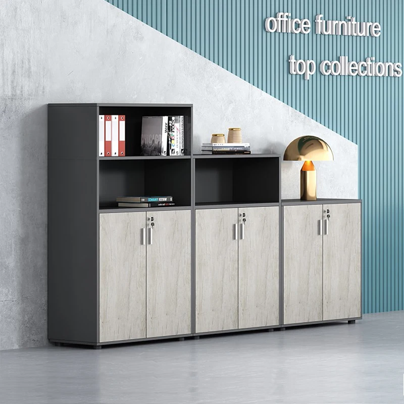 Wooded Locker Filing Cabinet Open Italian Space Doors Office Cupboards Accent Vertical Meuble De Rangement Modular Furniture la famille bou – open doors 1 cd