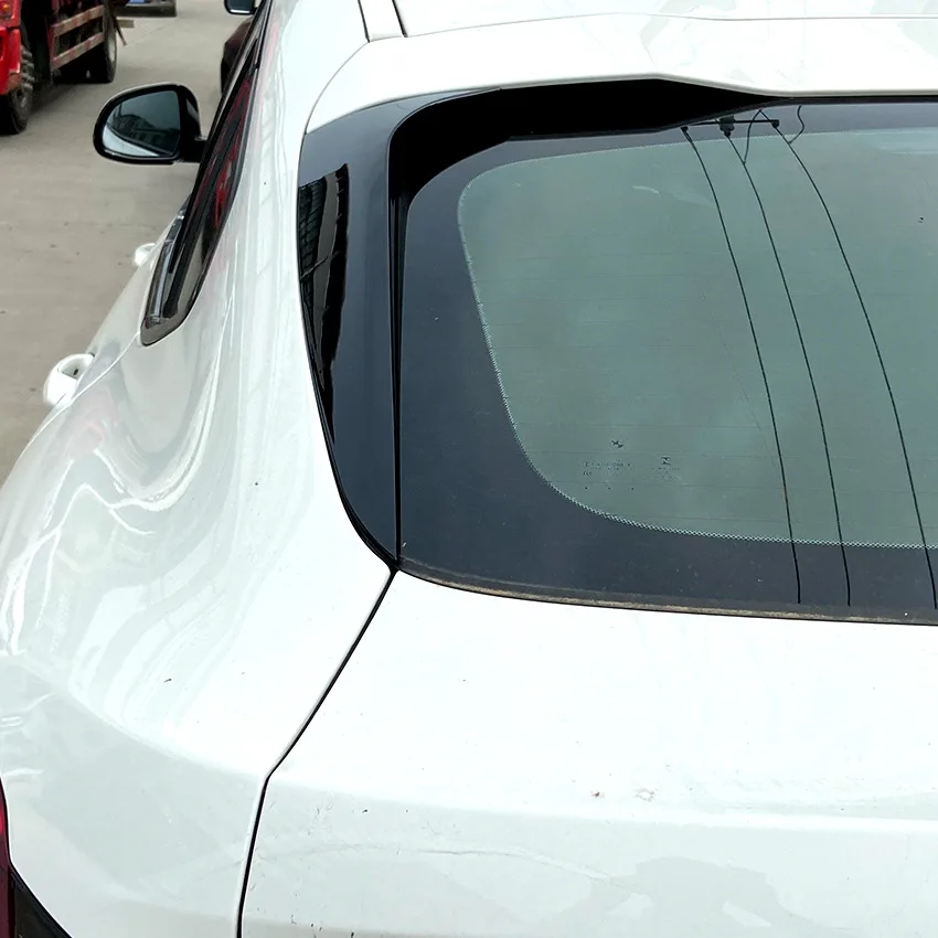 Car Rear Window Side Spoiler For BMW X4 G02 ABS Gloss Black Rear Side Spoiler Canard Splitter Auto Replacement Parts