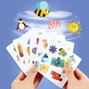 Children's Educational Logic Thinking Toy Crazy Flip Card Montessori Find Shape Animal Fruit Shadow Pairing Shape Puzzle Game 5