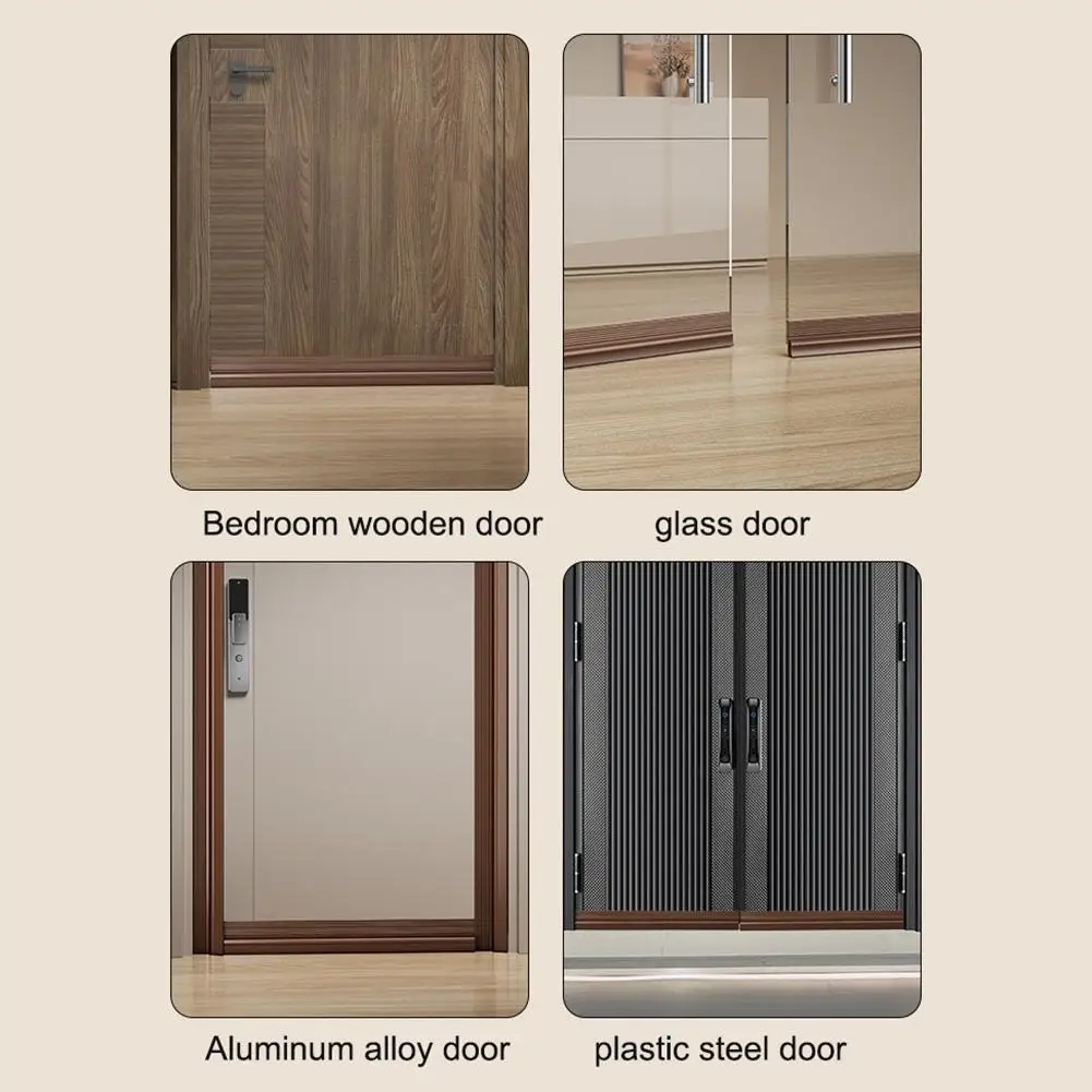 Description Picture 3 of item1 PC Sealing Strip Anti Delamination Door Bottom Sealing Strip Windproof Dust Rain Weatherstrip Noise Reduction Insulator Sealer