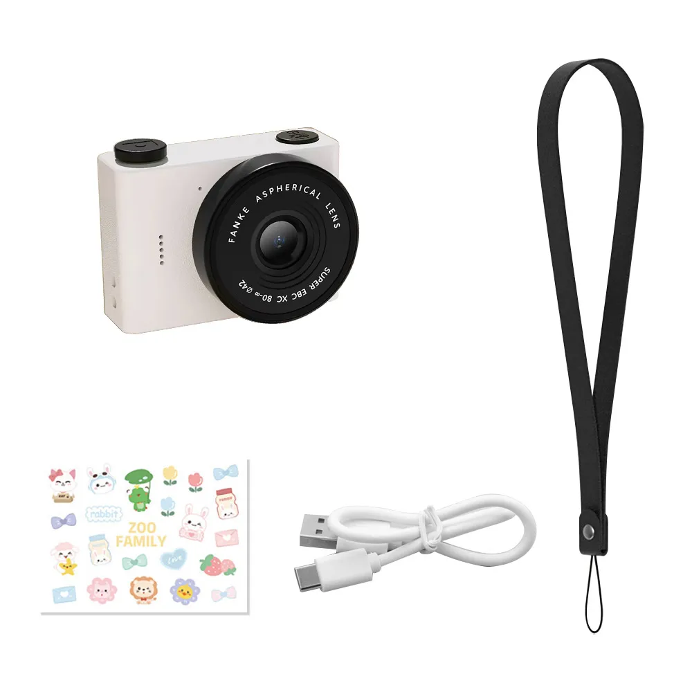 Compact Vintage-Style Kid's Vlogging Camera with 1.54 Screen & TF Card Support