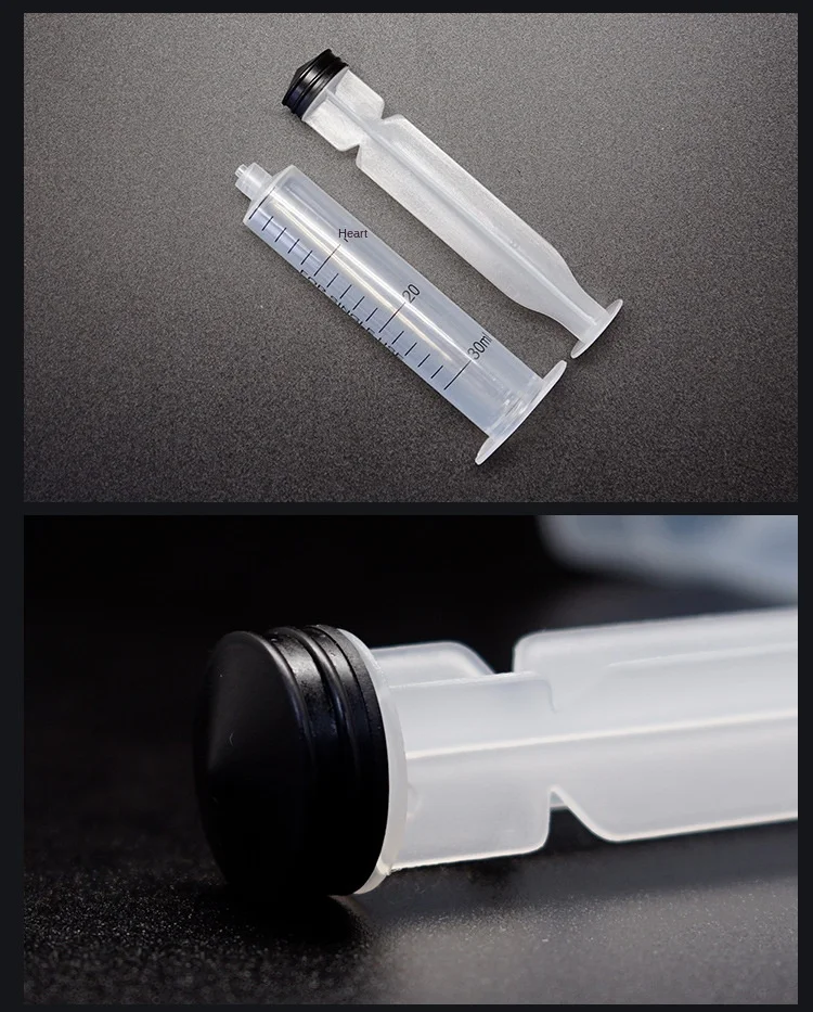 1/2/5/10pcs 3 5 10 20 30 50cc 100 200ml Plastic Syringe Luer Lock Syringe Screw Storage Crimp Industrial Dispensing Glue Tool 4