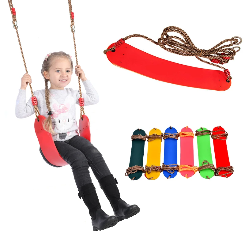 Outdoor Sport Toy Equipment Flexible Glue Swing Soft Board Toys for Children Kids 100KG Load Bearing Swing 2