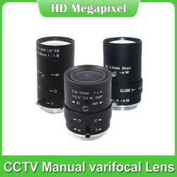 HD 2.8-12mm/5-50mm/6-60mm Manual varifocal lens CS Mout CCTV Camera Lens For Industrial Microscope CCTV Security Box Camera