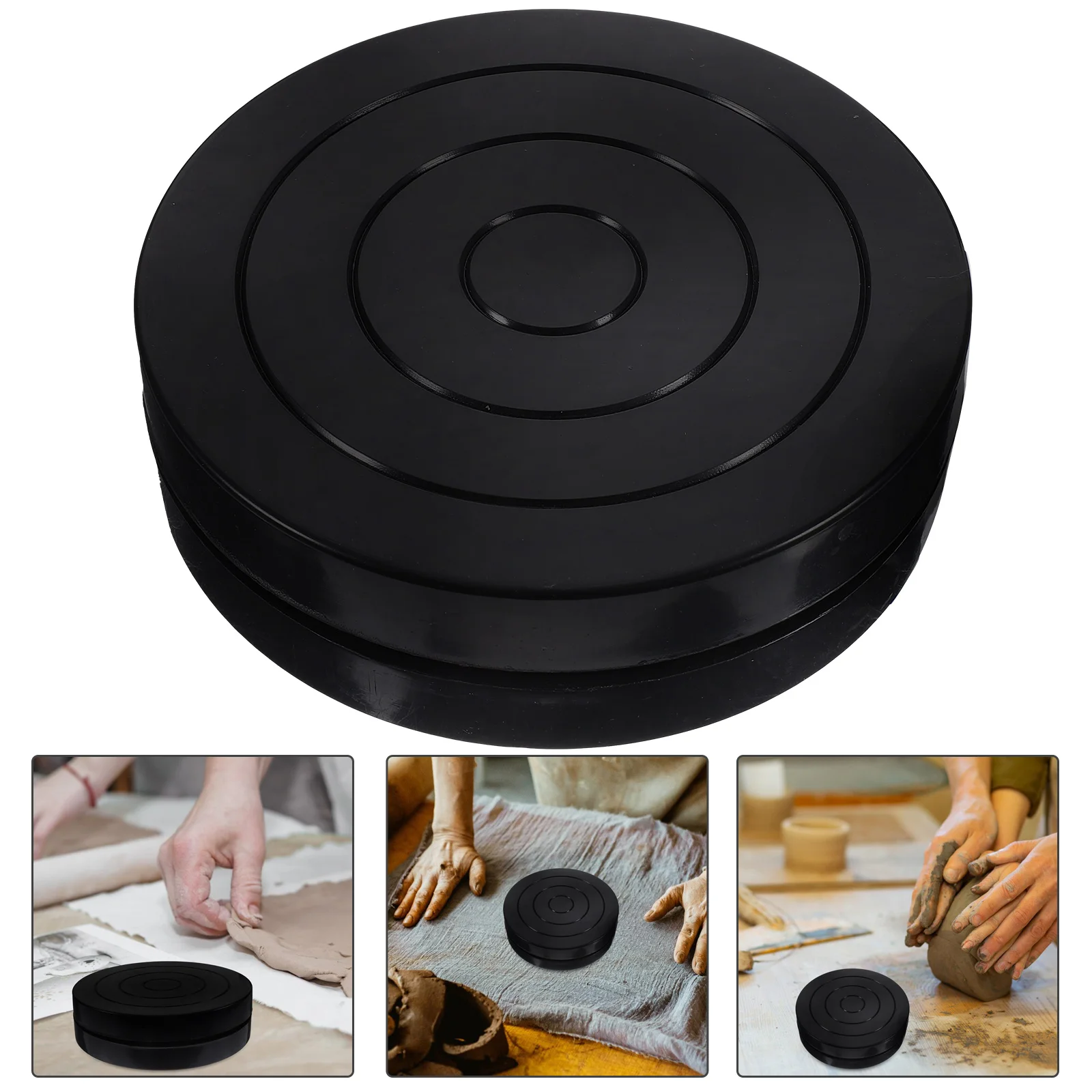 Clay Turntable 360 Degree Rotating Tool Wheel Bearing Cake Stand Swivel Plastic Durable Plate Base Cupcake
