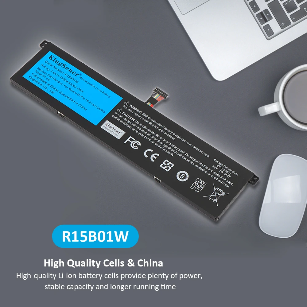 Kingsener-bateria do Portátil para Xiaomi Pro R15b01w 15.6 Gtx Série Tm1701 Notebook 7.6v 7900mah 60 wh Novo - Imagem 3