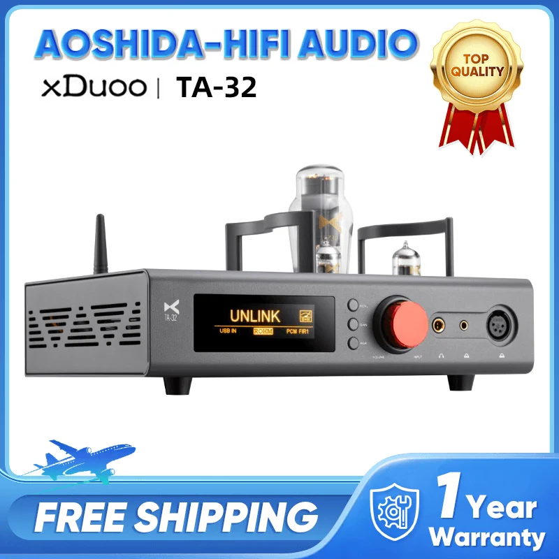 XDUOO TA-32 High performance dac Tube balanced headphone amplifier RHOM BD34301 DSD MQA LADC APTXHD Class-A er