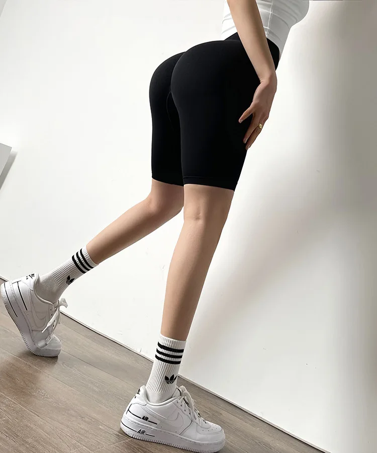 High Waist Shorts Fitness Sports Push Up Seamless Biker Shorts Women Slim Running Workout Summer Gym Cycling Shorts swimming shorts