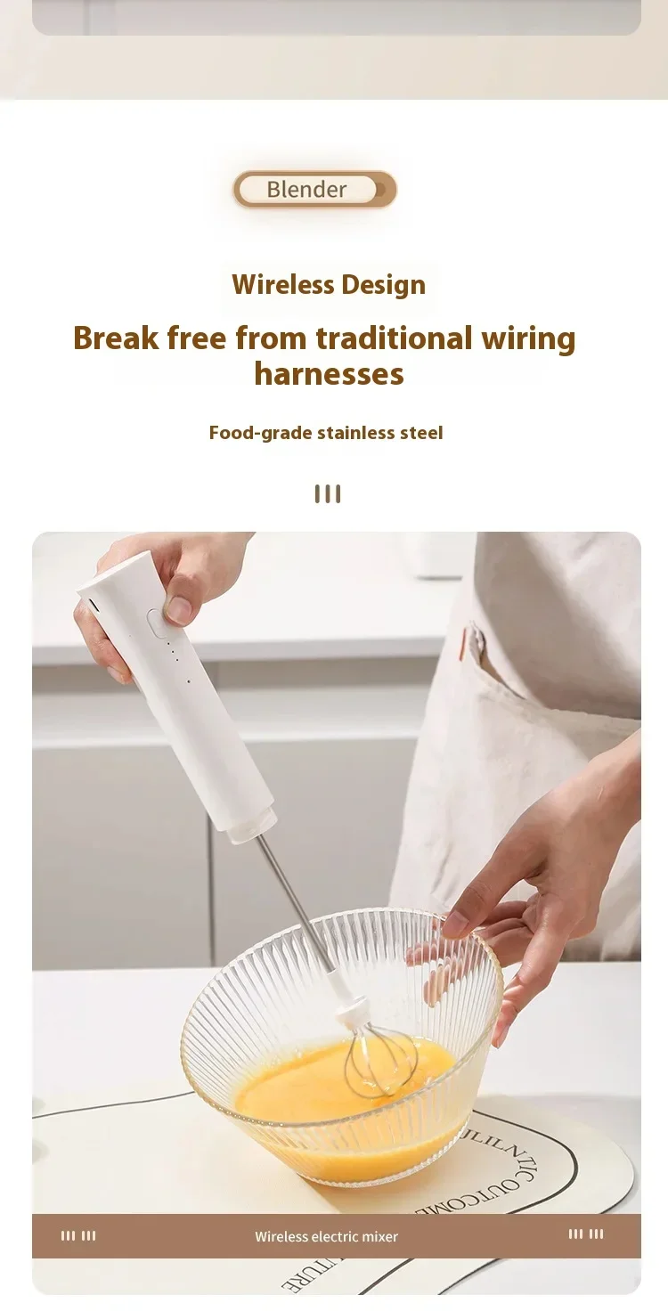 S1cb9f7af6fde4294ab13476125ff1422d küchexyz.de Best Price | Fast Delivery |Quality Product Multi functional handheld electric milk frother, rechargeable model, portable coffee frother, household kitchen small egg beater