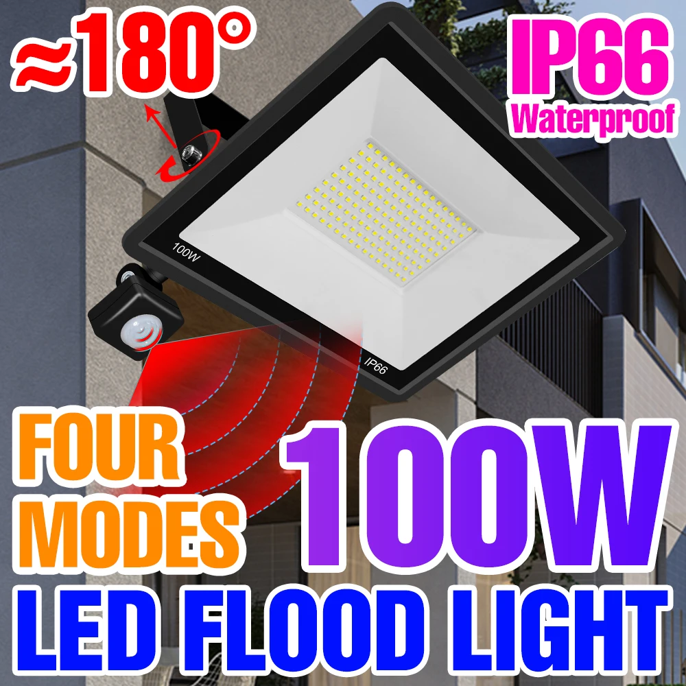 

220V LED Flood Light Outdoor Led Projector Waterproof IP66 10W 20W 30W Led Spotlight SMD2835 Garden Reflector Wall Lamp 50W 100W