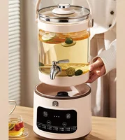 Bouilloire électrique 3L, robinet multifonction, Pot de santé, théière à fleurs en verre, rendez-vous au bureau, Machine à thé, seau à thé aux fruits Commercial 4
