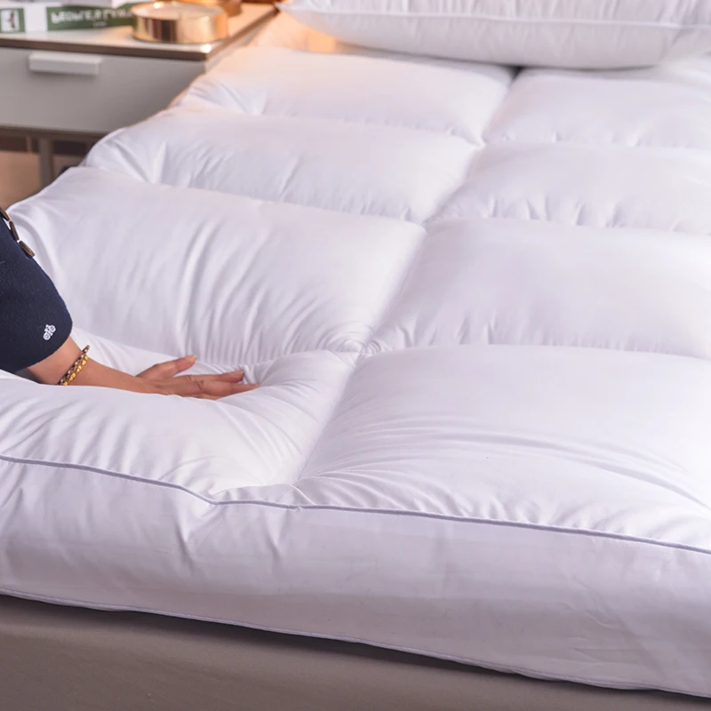 힐튼 5 성급 호텔 다운 매트리스 쿠션, 두꺼운 다다미 매트리스, 퀼트 매트리스, 수면 패드, 덮개를 씌운 매트, 10cm 