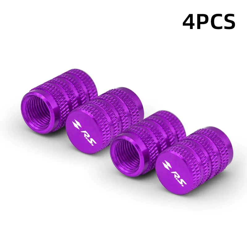 4-Piece GT RS Line Tire Valve Caps Airdust Covers