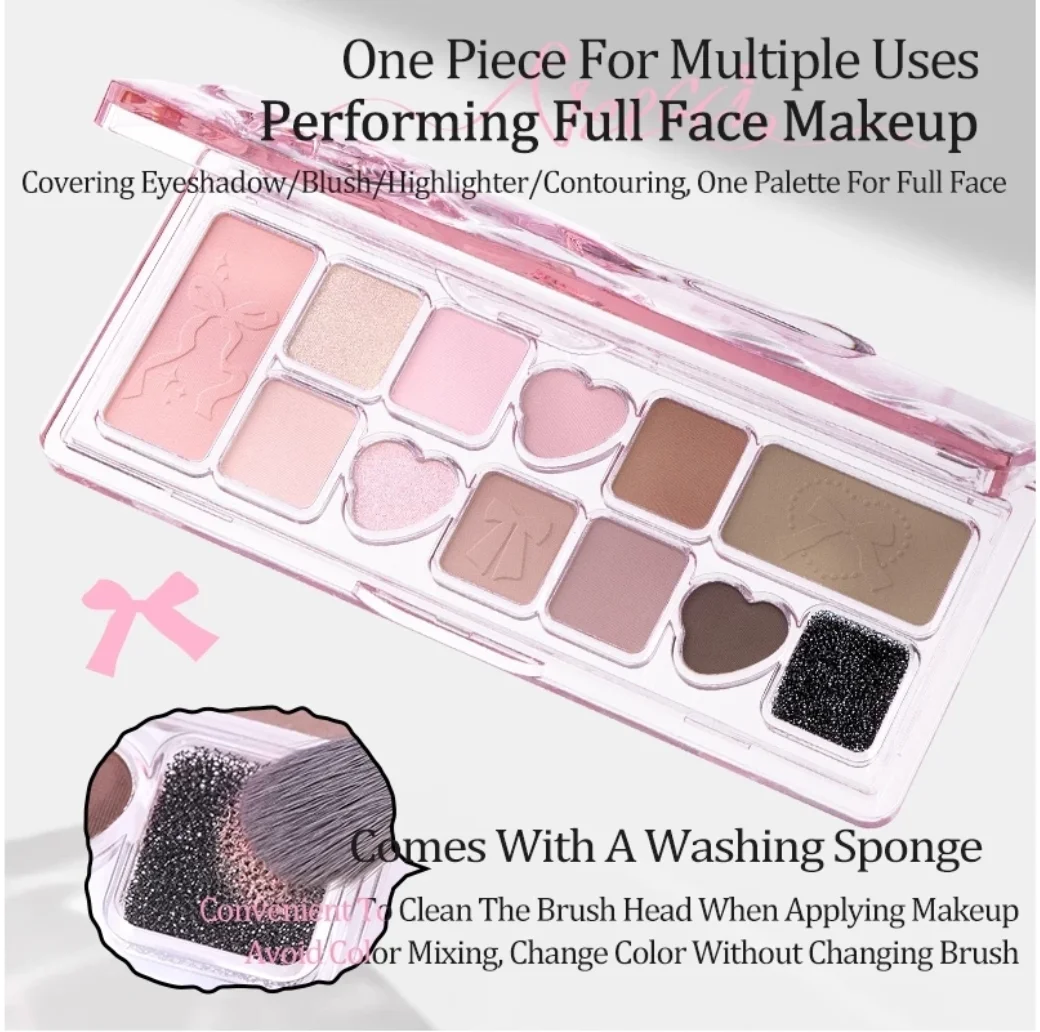 VEECCI eyeshadow Matte Shimmer Eleven colors Multipurpose Portable eyeshadow palette 9.3g Original Makeup Cosmetics