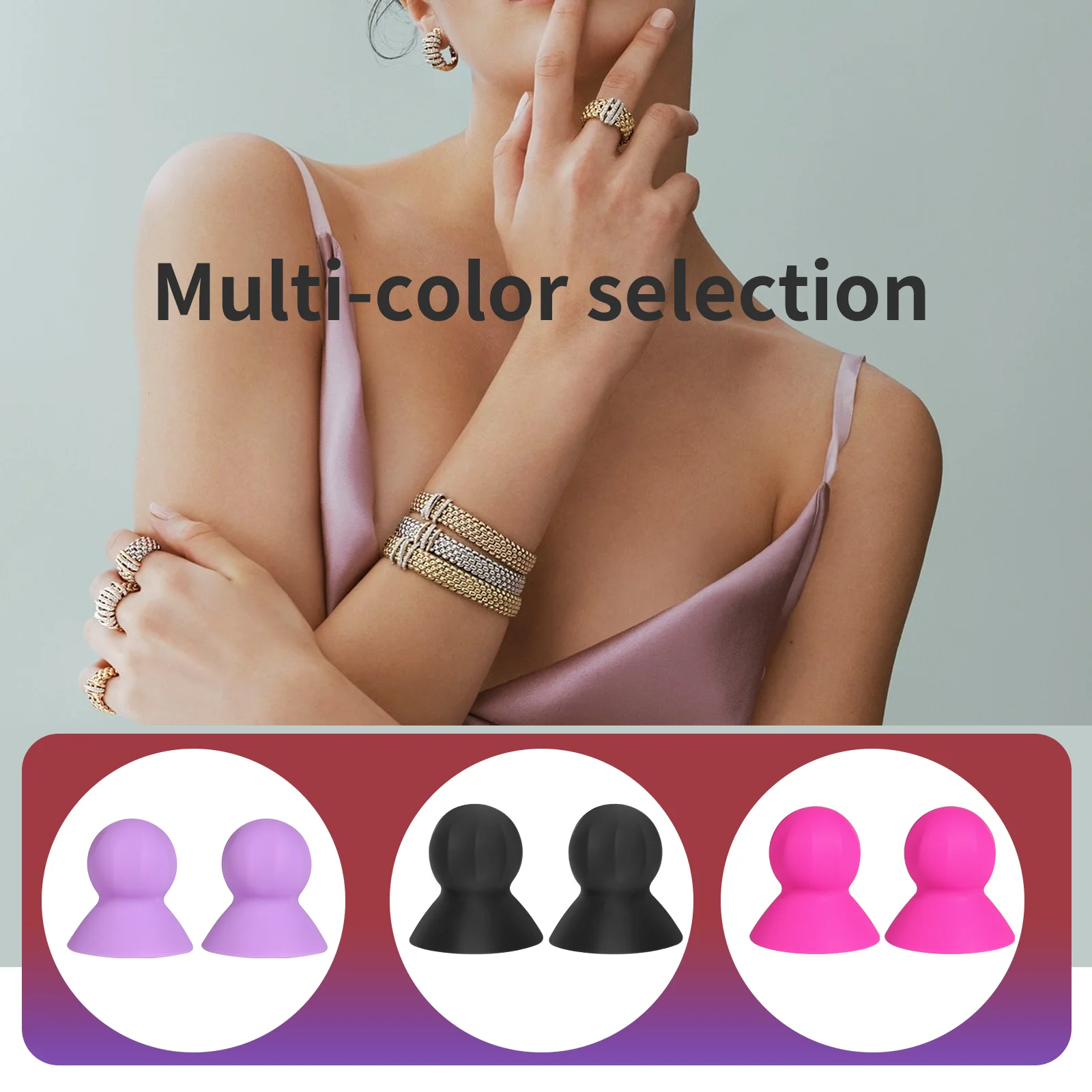 Nipple Sex Toys 2PCS/Set Nipple Sucker Pump Suction Cup Breast Massager Pussy Clitoris Stimulator No Vibrator For Woman Couples