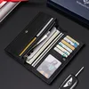 Wallet Men's long zipper Money clip Large capacity Clutch bag Fashion multi-card pocket coin Wallet Men's Father's Day birthday 4