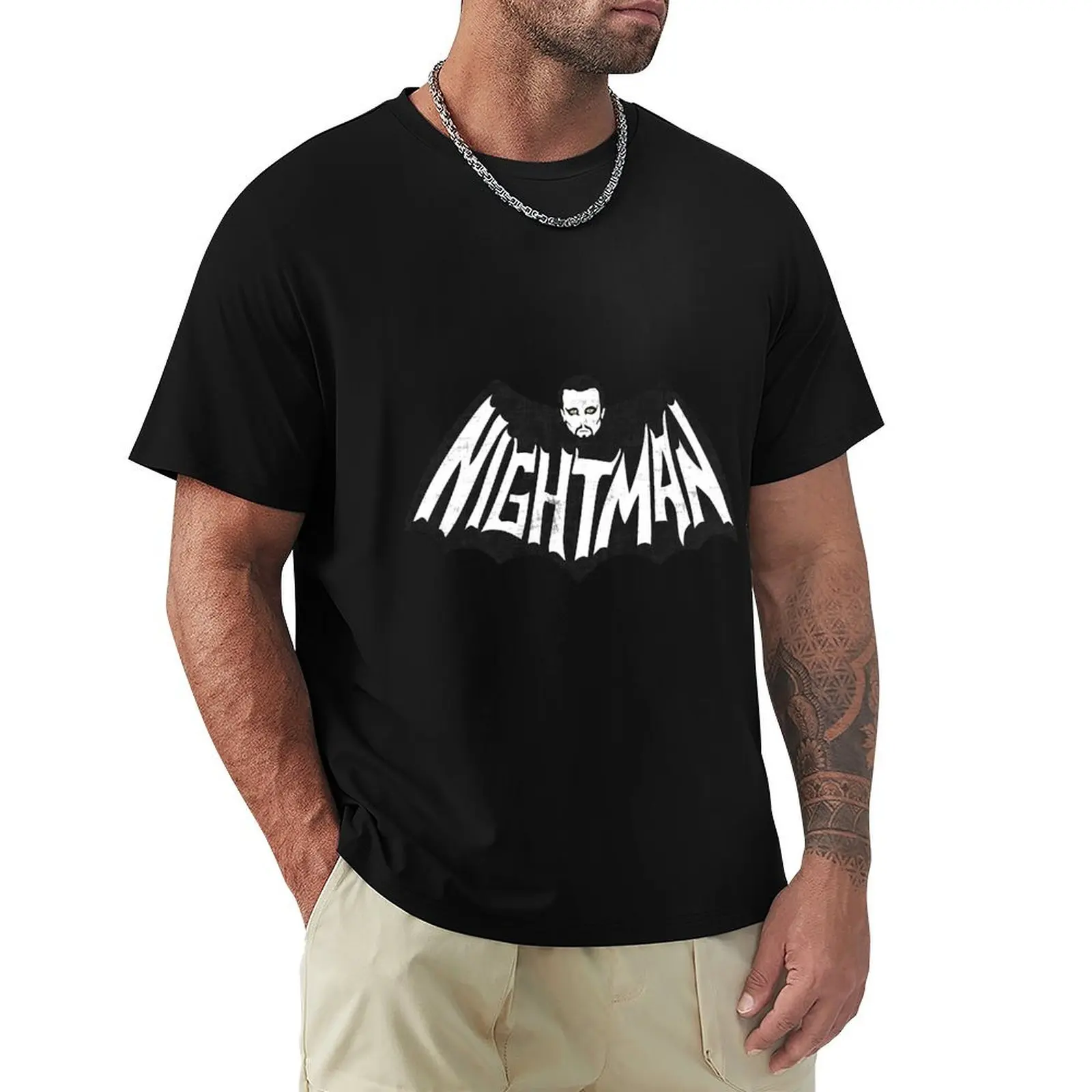 

DayMan V NightMan T-Shirt hippie clothes plus sizes anime Men's t-shirts