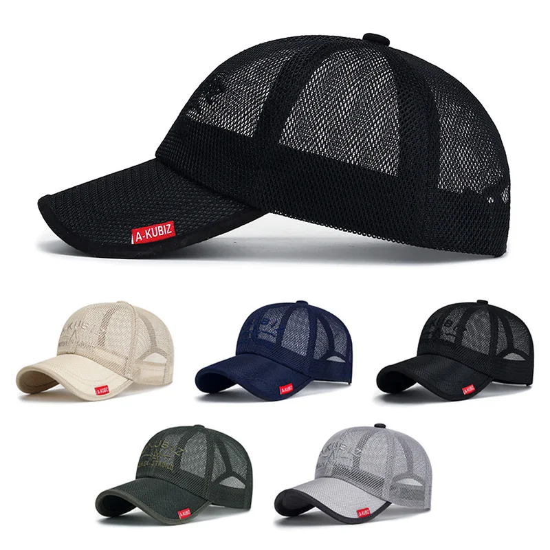 Baseball Cap Sun Hat Mesh Quick Dry Adjustable Summer Fashion Casual Breathable For Men Women Outdoor base baseball cap,sun hat