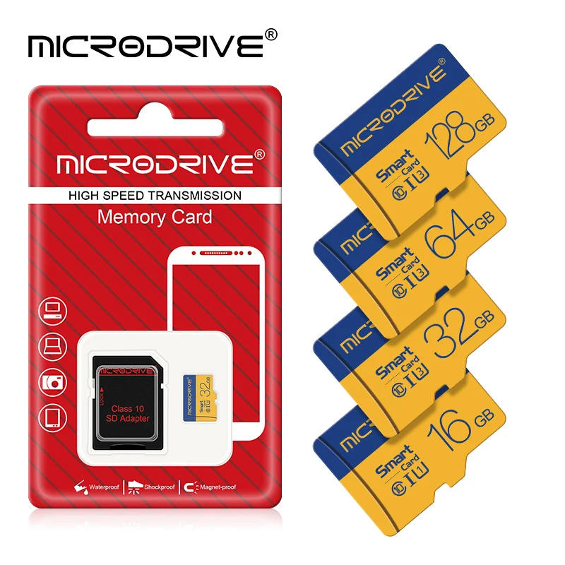 최고급 마이크로 TF SD 메모리 카드 16GB U3 A1 8GB 16GB 32GB 64GB 128GB TF 메모리 카드 256GB 고속 플래시 카드