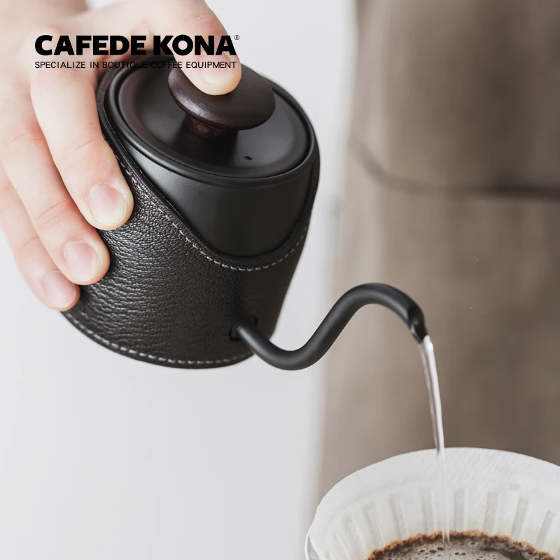Coffee Pot CAFEDE KONA Handleless Mini Drip Kettle Pour Over 360ml Brew Flexibly And Easily coffee maker,coffee pot,coffee kettle,pour over coffee maker
