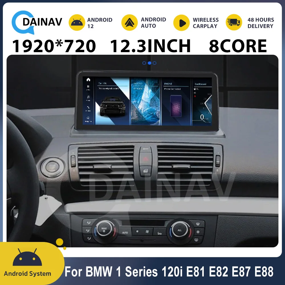 

Автомагнитола на Android 12,0, 12,3 дюйма, 256 ГГц, для BMW 1 серии E87 2006-2012, GPS-навигация, мультимедийный плеер, стерео головное устройство