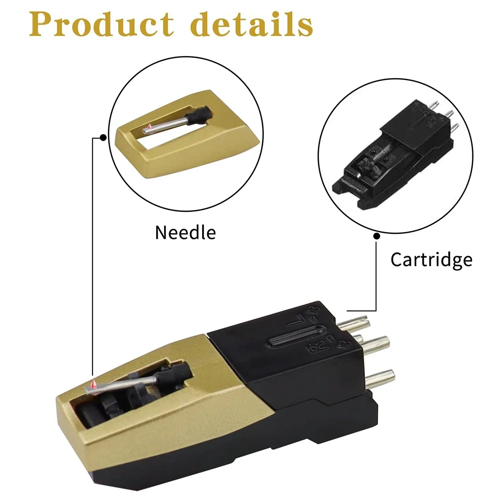 2 Stili Diamante Per Giradischi - Compatibili Con ION ICT04RS, Crosley NP4 E Altri Modelli - Foto 3